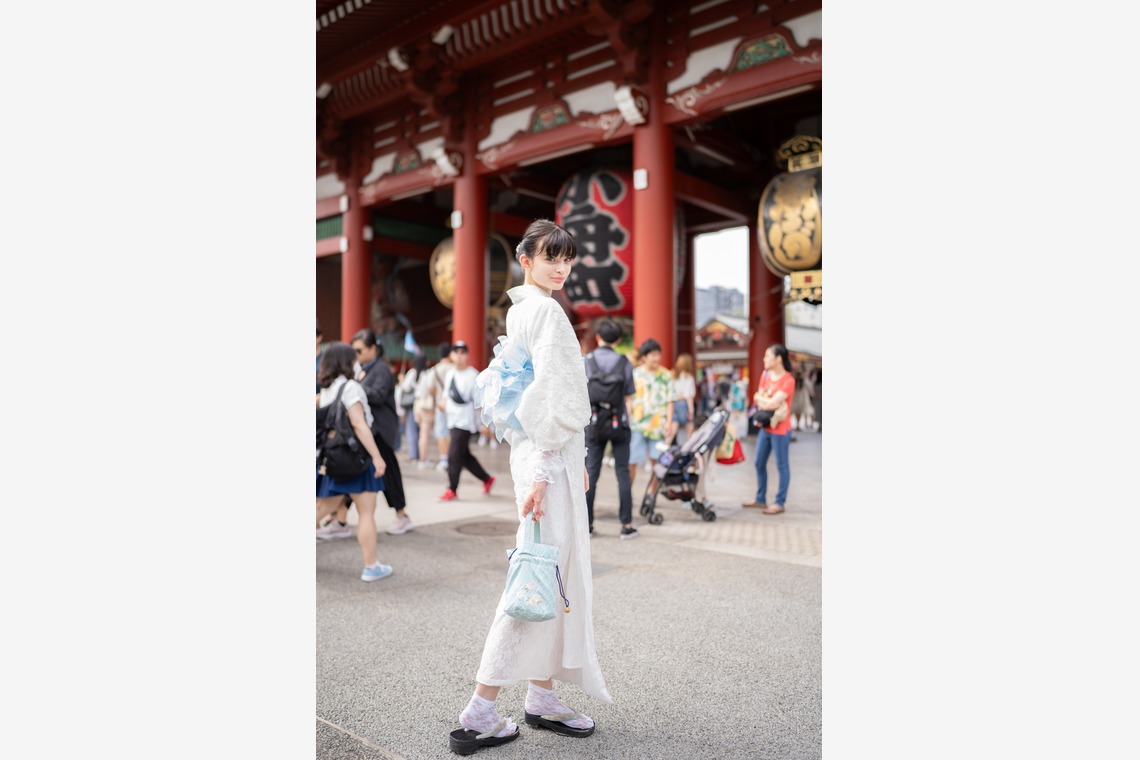 大木千帆が撮影した「着物街歩きポートレート」の写真