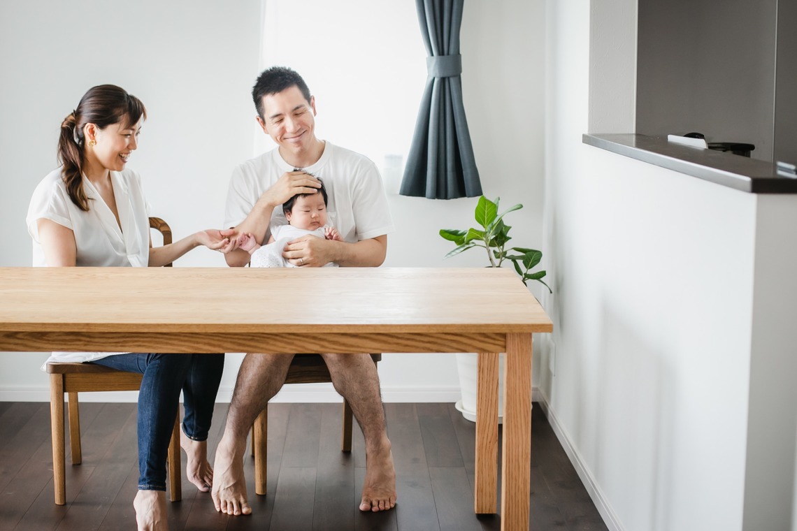 ゾクが出張撮影した家族写真(キッズ,ベビーフォト)などが写った「家族写真」の家族写真