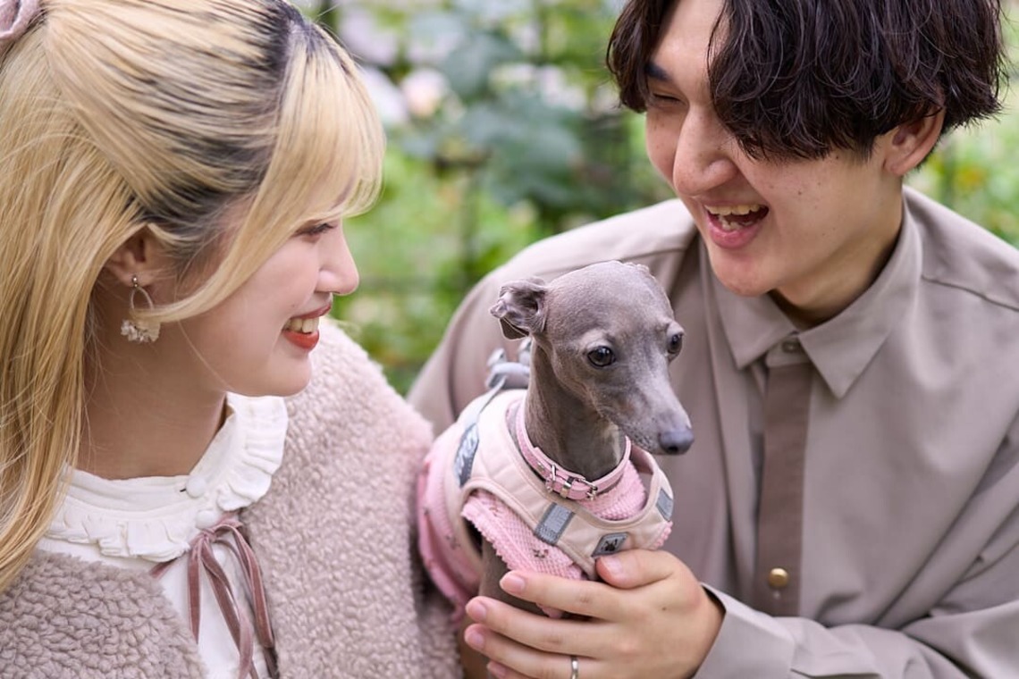 Actが撮影した「愛犬とのカップルフォト」の写真