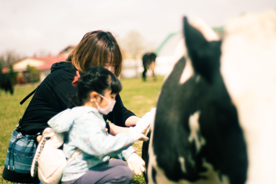 神部葵が撮影した「菊地ファーム　春の初放牧公開イベント」の写真