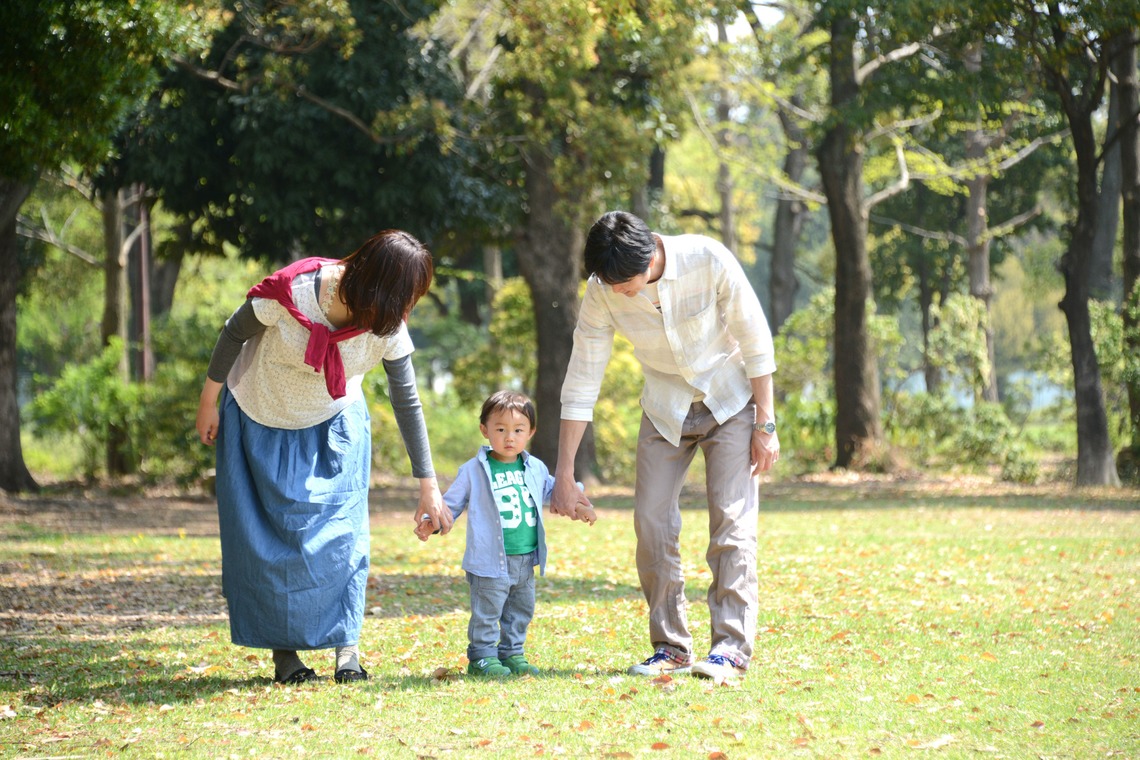 栗原美穂が撮影した「「光緑あふれる親子ショット」」の写真