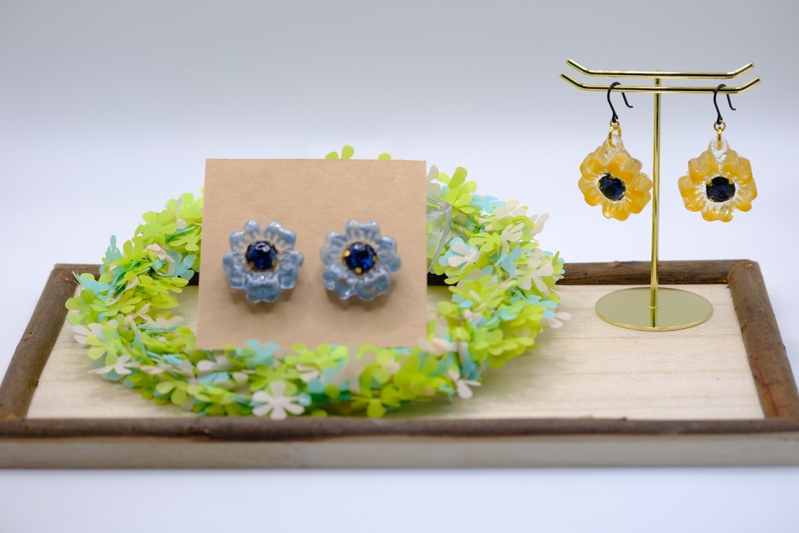 柴田美穂が撮影した「ハンドメイドピアス」の写真