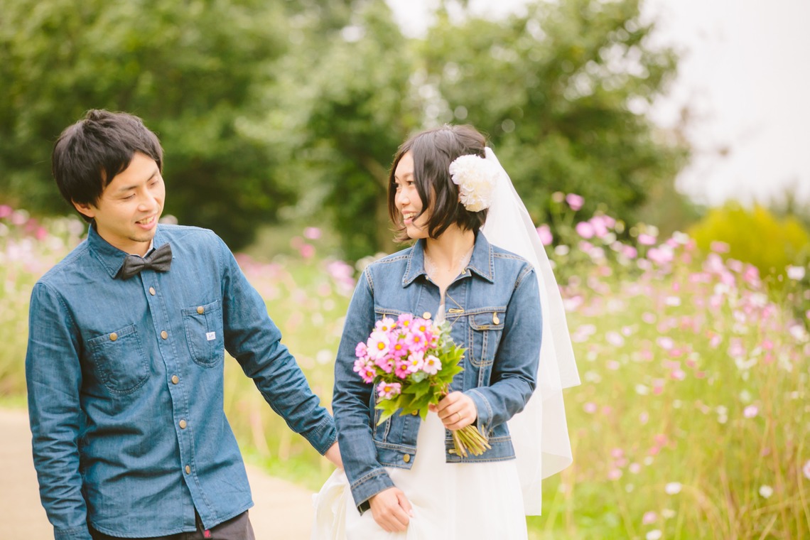 KISA photographyが撮影した「コスモス畑フォトウェディング」の写真