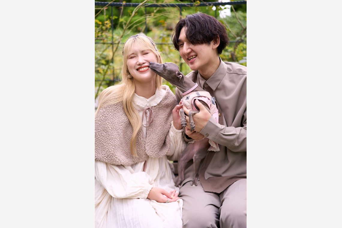 Actが撮影した「愛犬とのカップルフォト」の写真