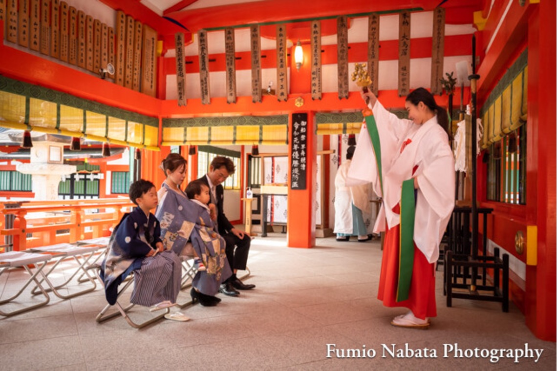 名畑文巨写真事務所が撮影した家族写真(キッズ,ベビーフォト)のアルバム「出張撮影七五三・お宮詣り」