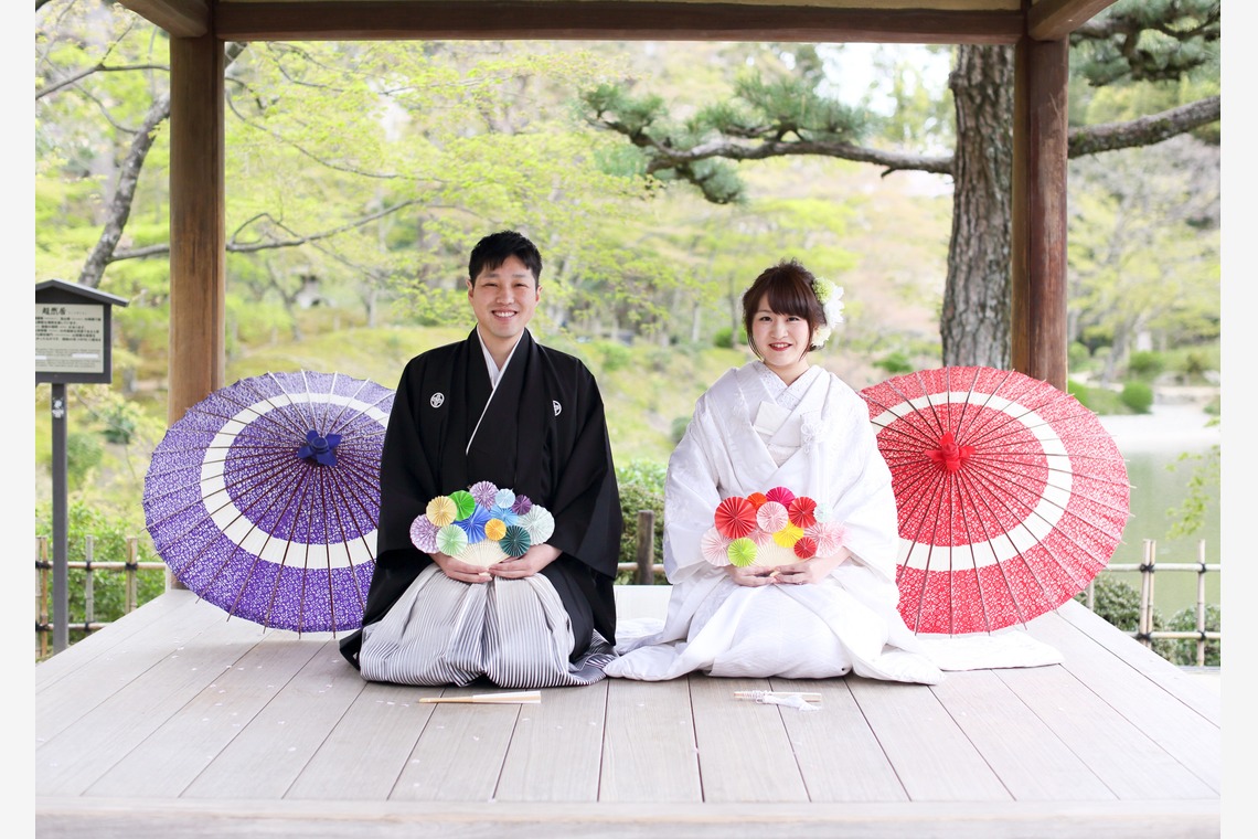 KIKIウェディングが撮影した「しだれ桜とソメイヨシノ」の写真