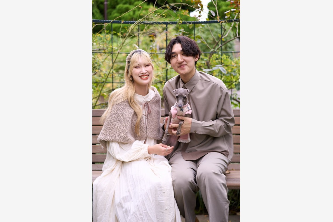 Actが撮影した「愛犬とのカップルフォト」の写真