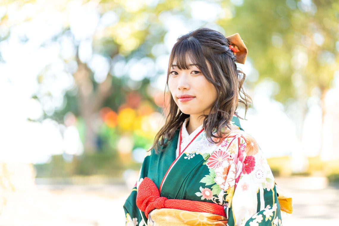 森元こずえが出張撮影した家族写真(キッズ,ベビーフォト)などが写った「成人式」の家族写真