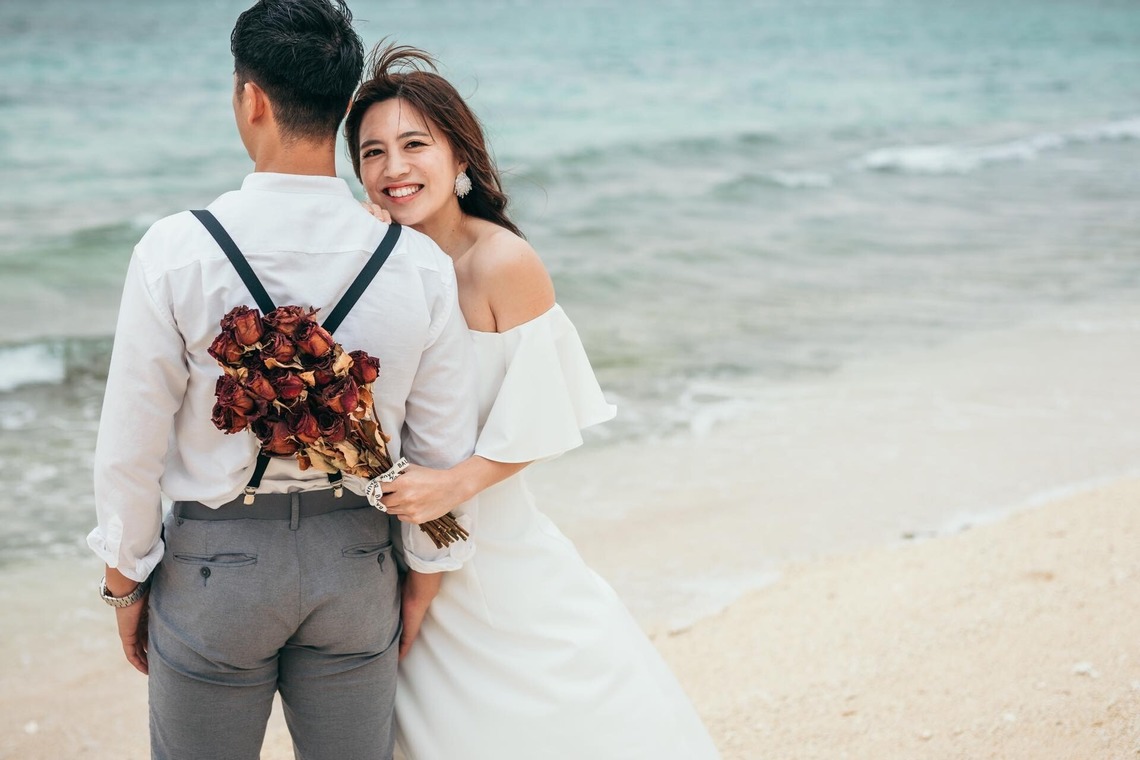 ポートレート沖縄が撮影した「ビーチフォトウエディング」の写真