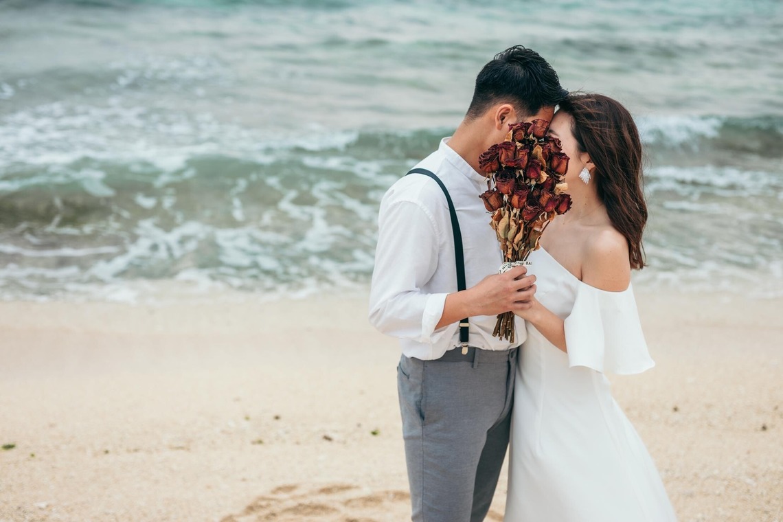 ポートレート沖縄が撮影した「ビーチフォトウエディング」の写真