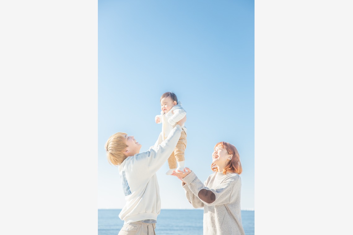 今泉秀樹が撮影した家族写真の出張撮影のアルバム「稲毛海岸」