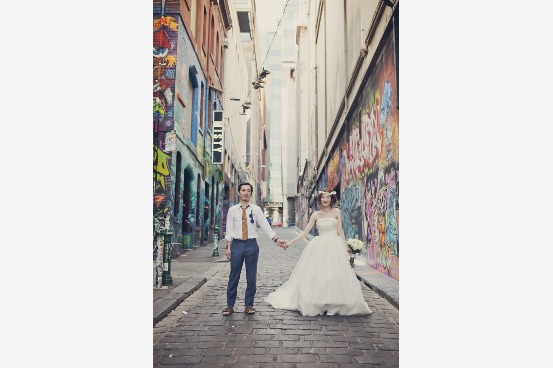 Rina Smile Photography（Rina Kakioka Kusters）が撮影した「海外ウェディング@Brighton Beach, Melbourne」の写真