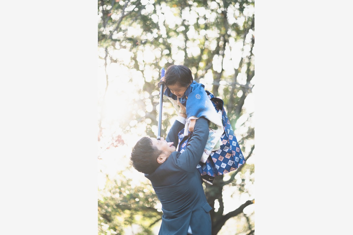 しるし寫眞館が撮影した「7歳3歳姉弟七五三」の写真