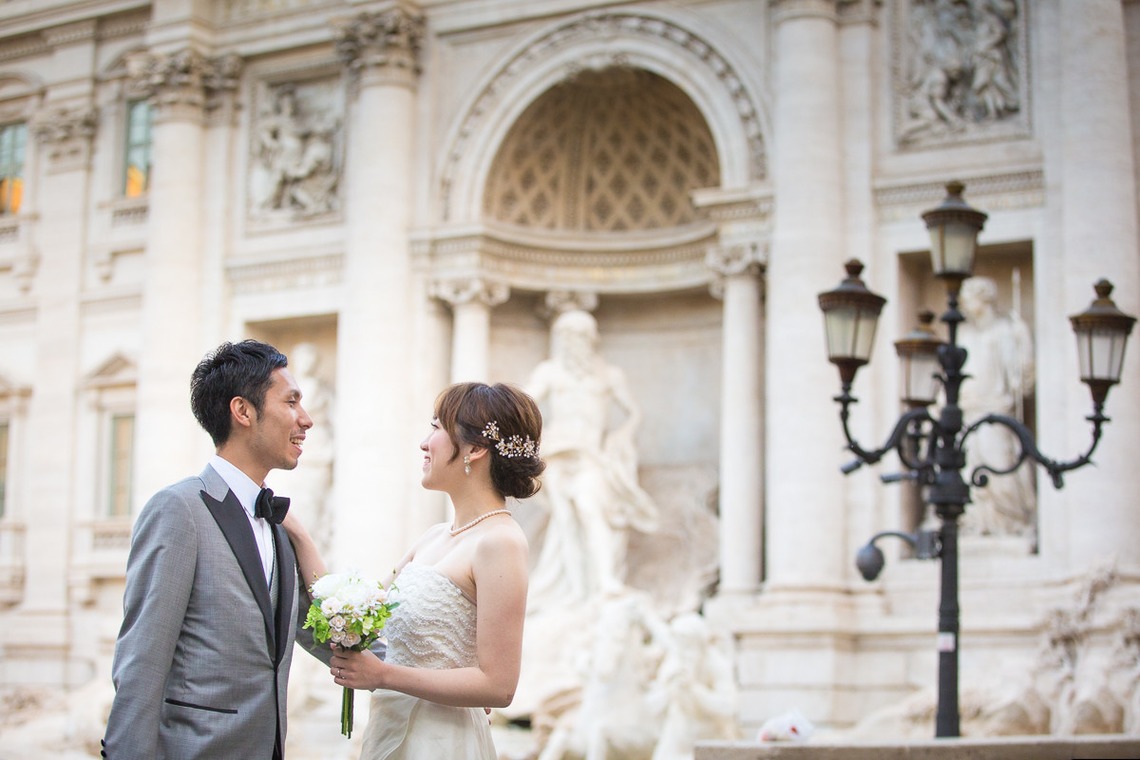 Kyoko Ide Photographyが撮影した写真のアルバム「ローマフォトウェディング- トレビの泉、スペイン広場、ポポロ広場、ナボーナ広場、パンテオン」
