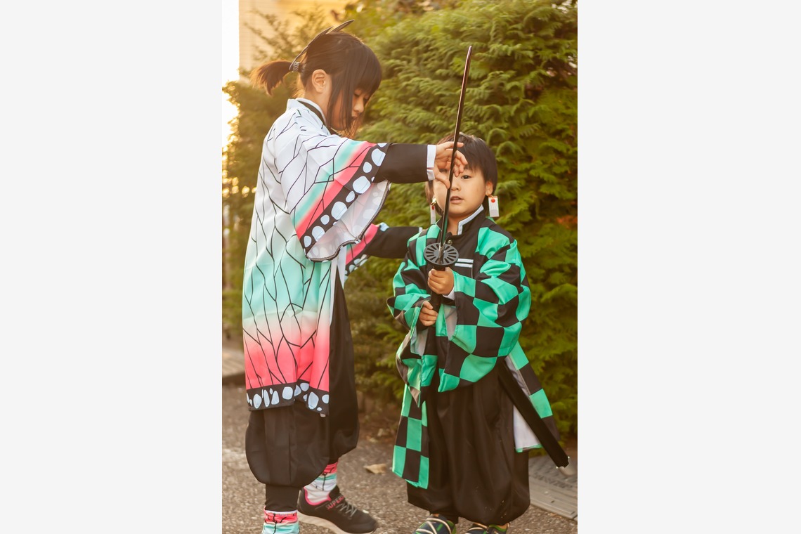 風の彩水の音が撮影した「七五三　鬼滅の刃コスチューム」の写真