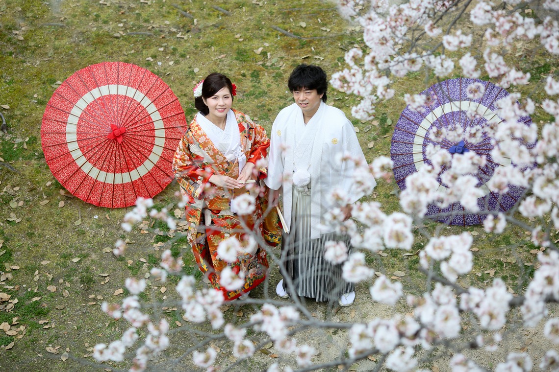 KIKIウェディングが撮影した写真のアルバム「サクラとお城と打ち掛け」
