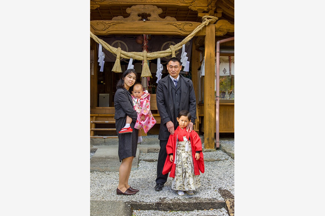 waka photoが出張撮影した家族写真(キッズ,ベビーフォト)などが写った「七五三撮影」の家族写真