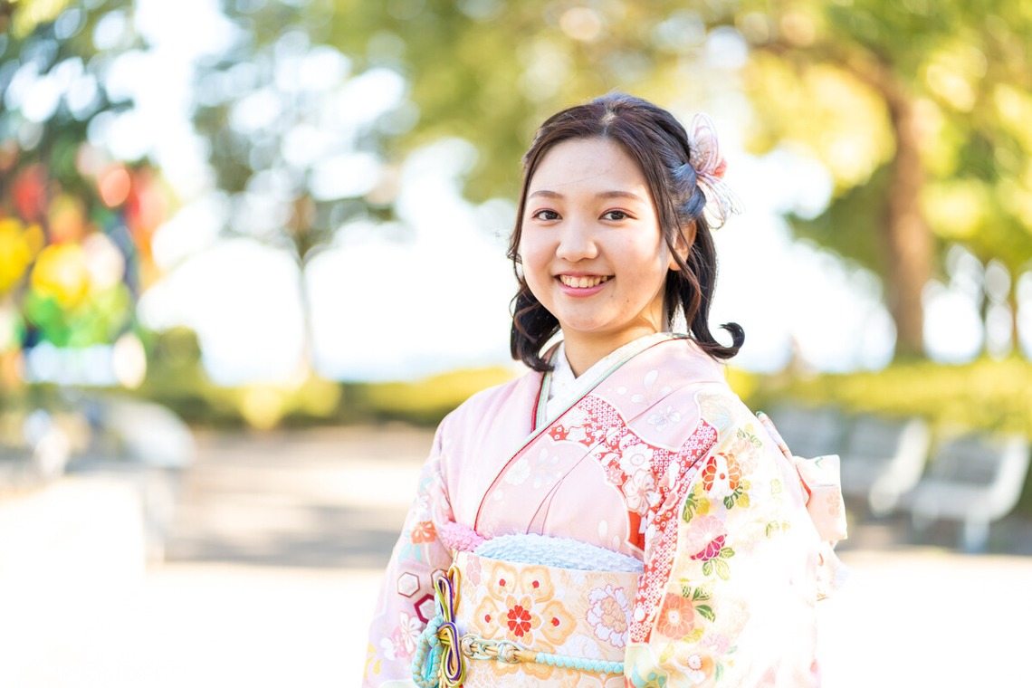 森元こずえが出張撮影した家族写真(キッズ,ベビーフォト)などが写った「成人式」の家族写真