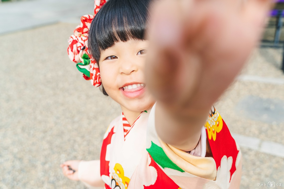 フォトくまが出張撮影した家族写真(キッズ,ベビーフォト)などが写った「七五三」の家族写真