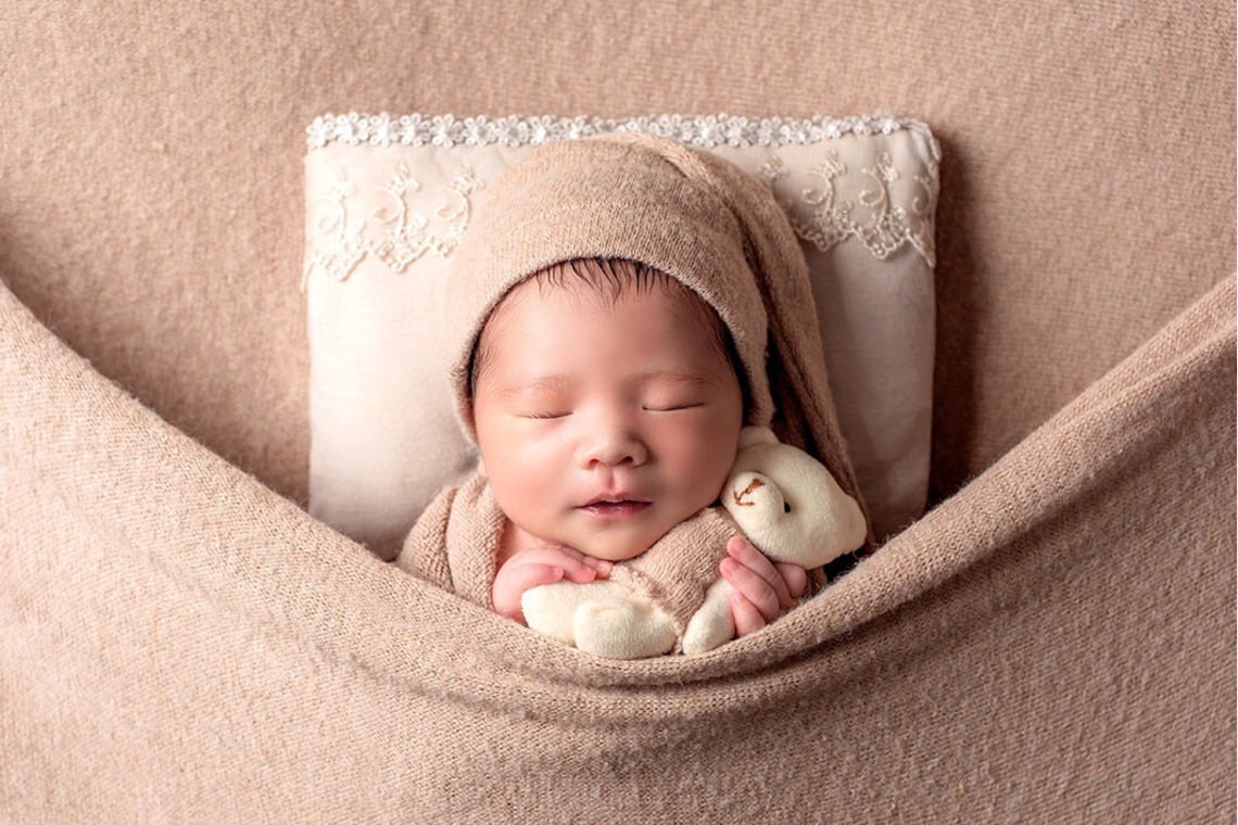 AXiS Photo Servise 藤井靖史が撮影した「ニューボーンフォト」の写真