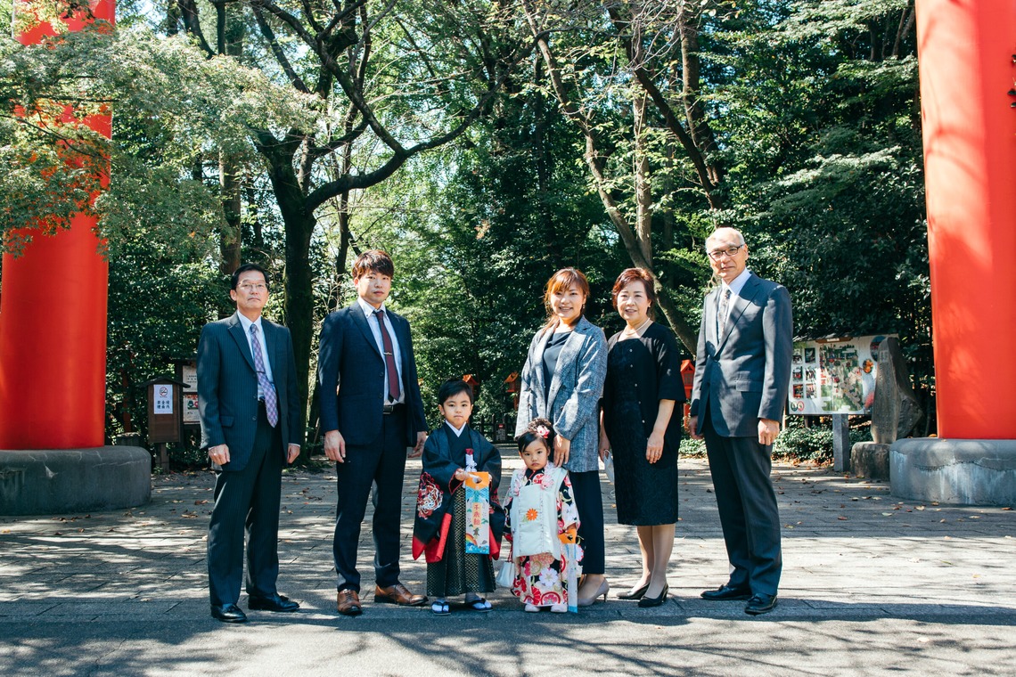 勝俣遥子が出張撮影した家族写真(キッズ,ベビーフォト)などが写った「ファミリーフォト」の家族写真