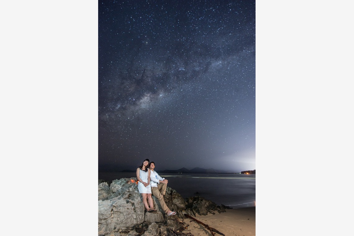 スマイルケアンズが撮影した「ケアンズの星空ビーチフォト」の写真