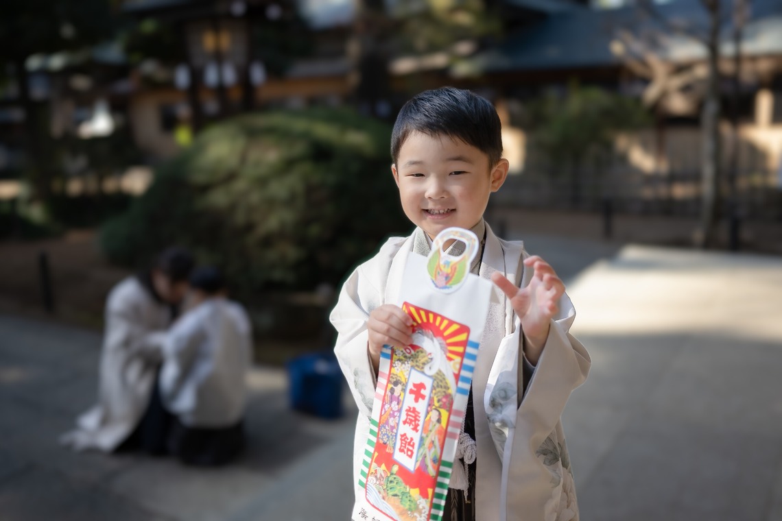 寫樂斎が撮影した「七五三（廣幡八幡宮）」の写真