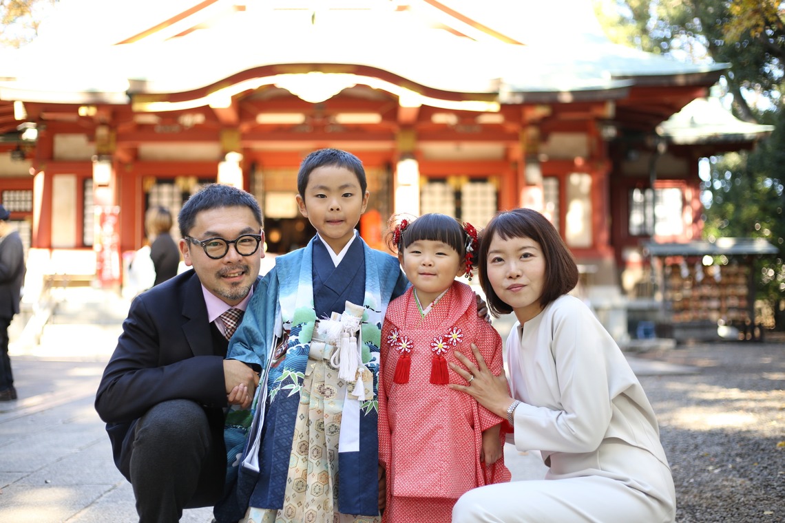 出張撮影HUG TIMEが撮影した「七五三記念撮影＠世田谷八幡宮・東京」の写真