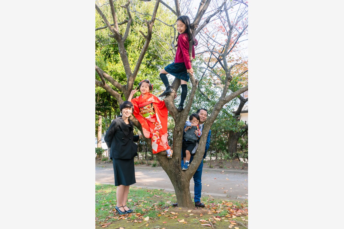 Hatazawa Akihiroが出張撮影した家族写真(キッズ,ベビーフォト)などが写った「Tokyo Shichigosan」の家族写真