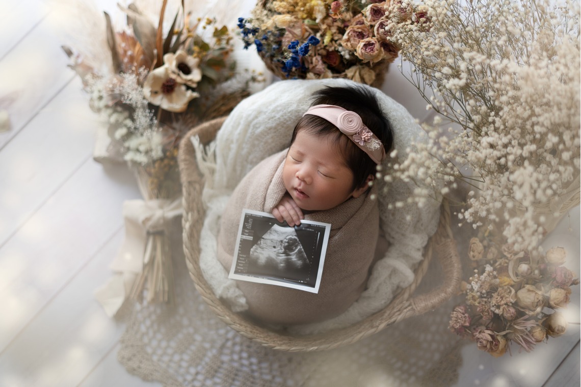 スタジオアルパルカが撮影した「ニューボーンフォト」の写真