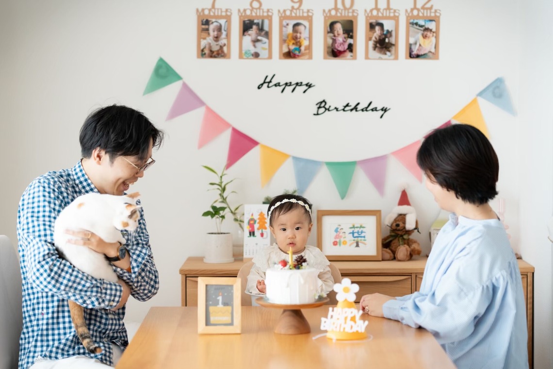 株式会社VISTA / VISTA Photographyが出張撮影した家族写真(キッズ,ベビーフォト)などが写った「ファミリーフォト」の家族写真