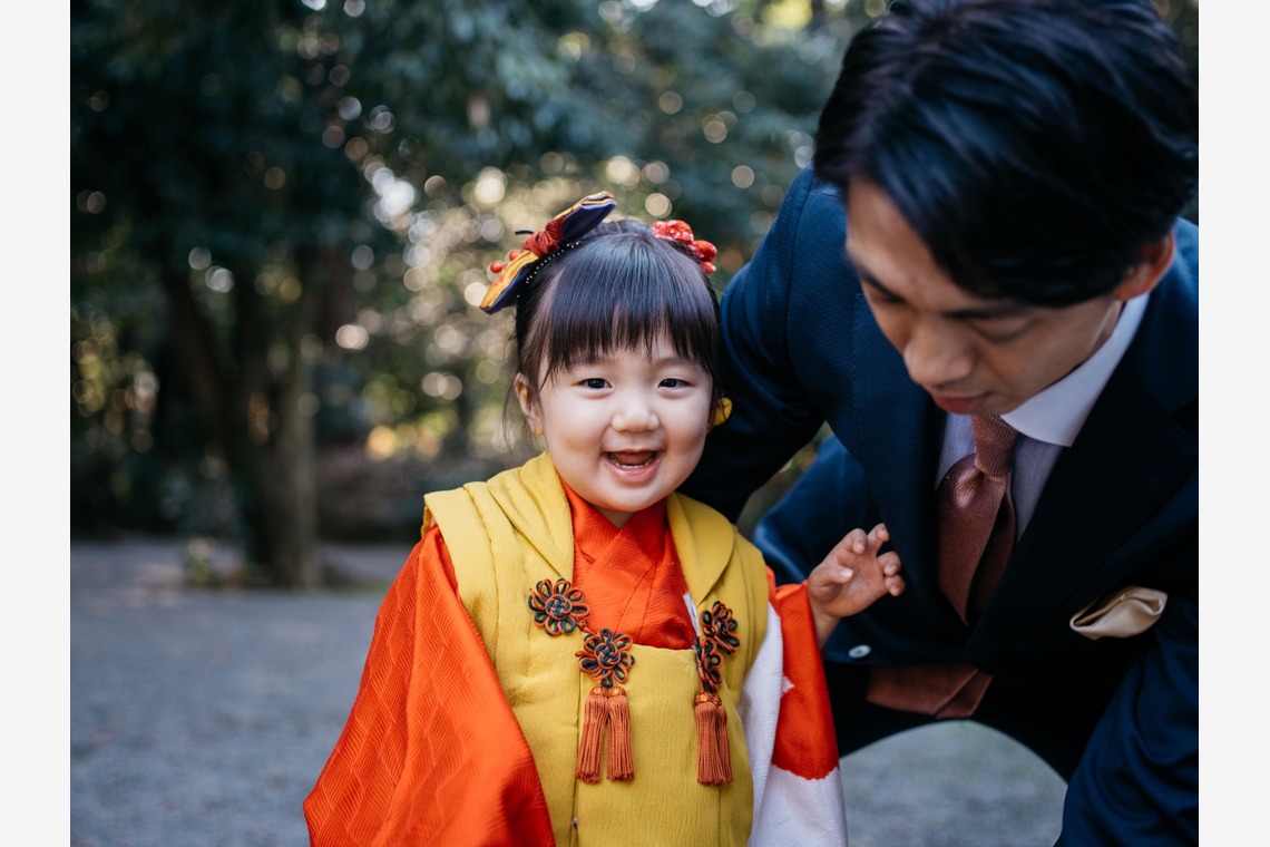 植村由理が出張撮影した家族写真(キッズ,ベビーフォト)などが写った「3歳女の子・七五三撮影@東京都渋谷区」の家族写真