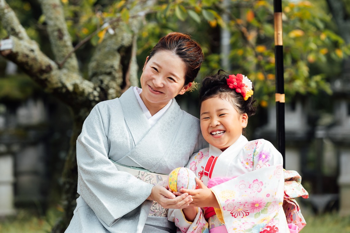 出張撮影くろさわが出張撮影した家族写真(キッズ,ベビーフォト)などが写った「七五三」の家族写真