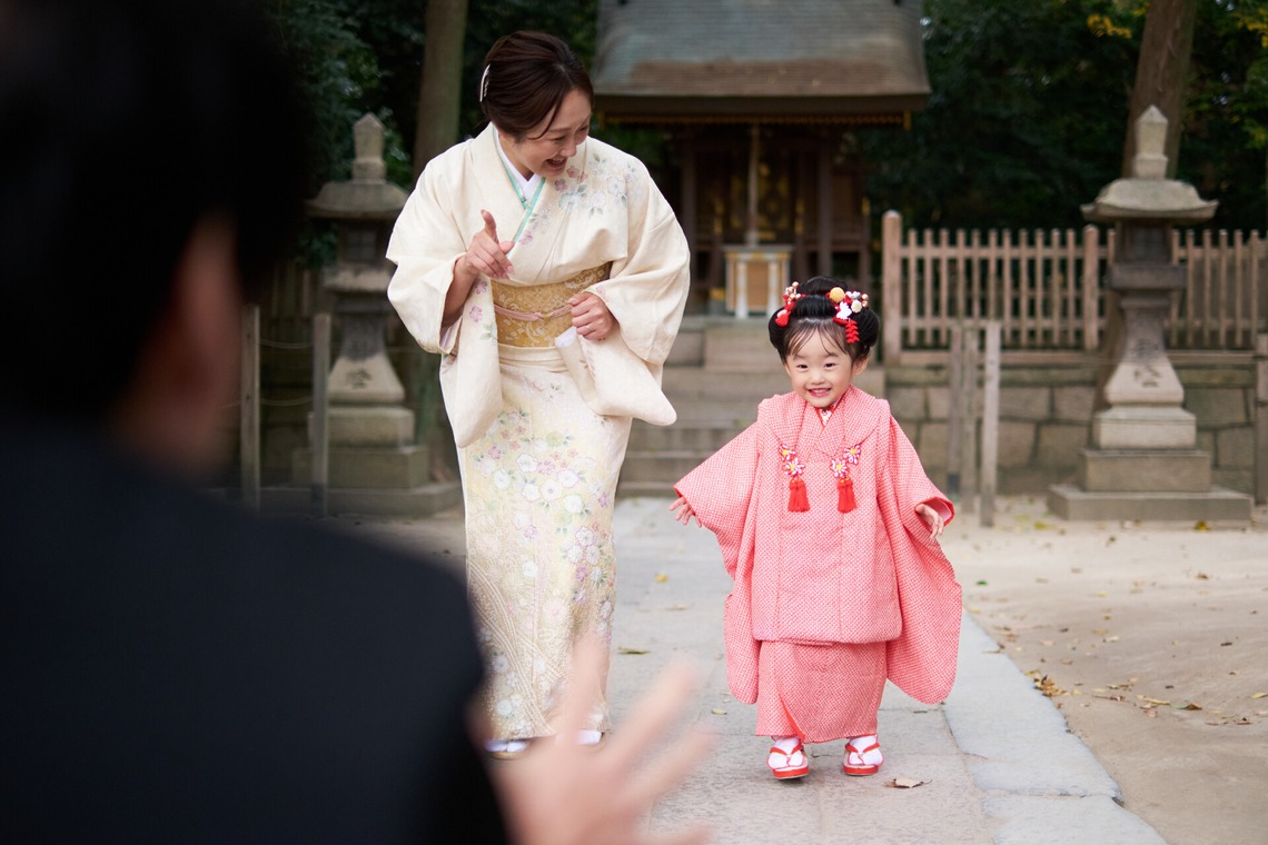 Tatsuyaが出張撮影した家族写真(キッズ,ベビーフォト)などが写った「七五三撮影」の家族写真