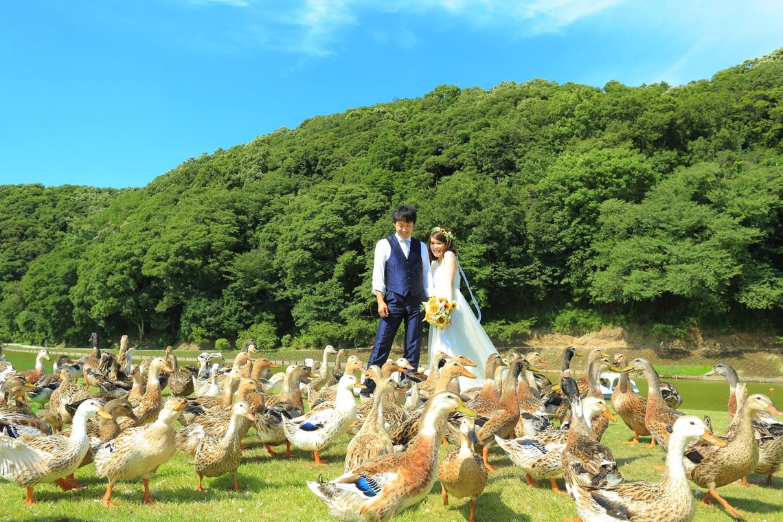 Photo of outdoor pre wedding photos taken by STUDIO AQUA