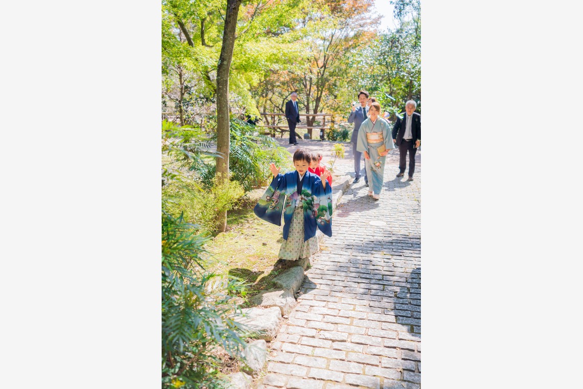 川口 武志(Life Smile Photo)が出張撮影した家族写真(キッズ,ベビーフォト)などが写った「3歳5歳七五三@京都市北野天満宮」の家族写真