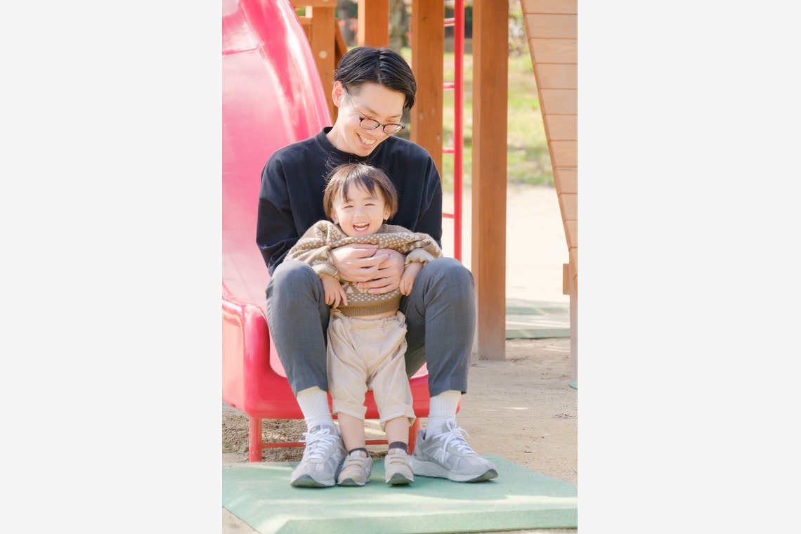 高夏写真店が出張撮影した家族写真(キッズ,ベビーフォト)などが写った「家族写真の撮影」の家族写真