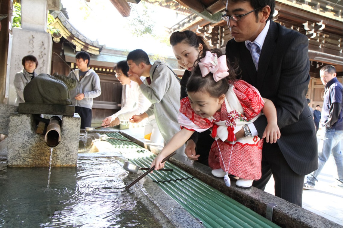 スマイルハンターが出張撮影した家族写真(キッズ,ベビーフォト)などが写った「七五三ロケーション撮影」の家族写真