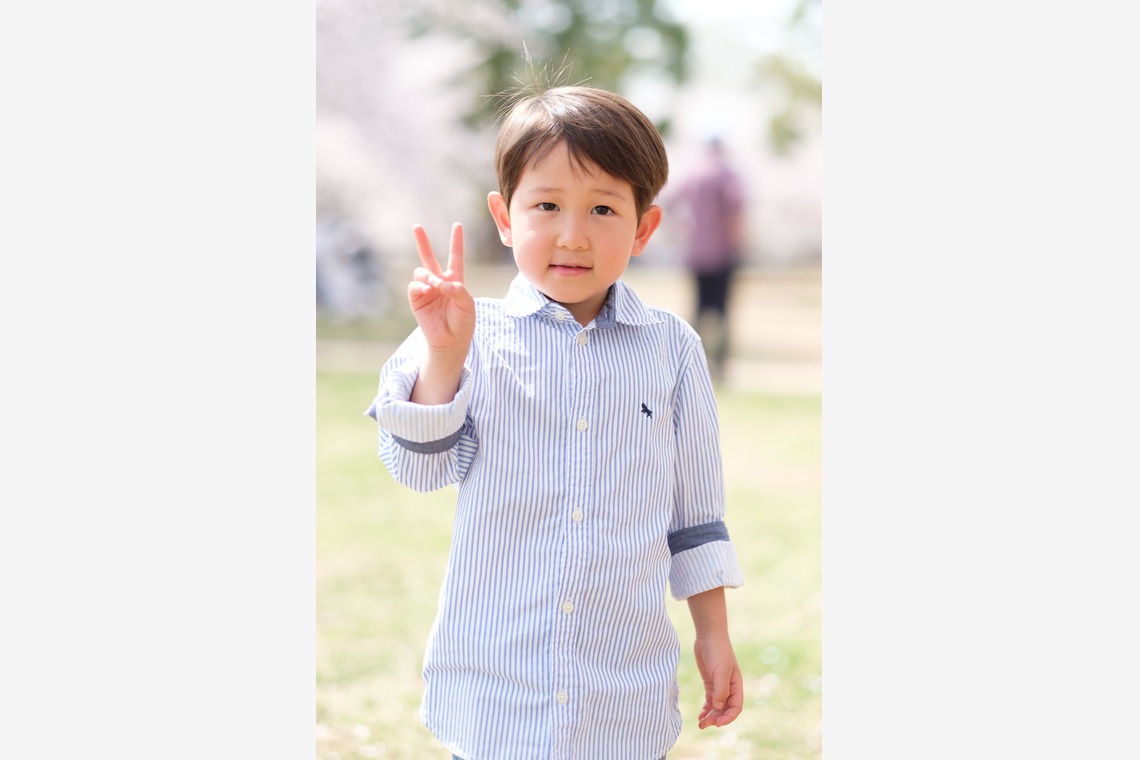 高野和希が撮影した写真のアルバム「桜での家族フォト」