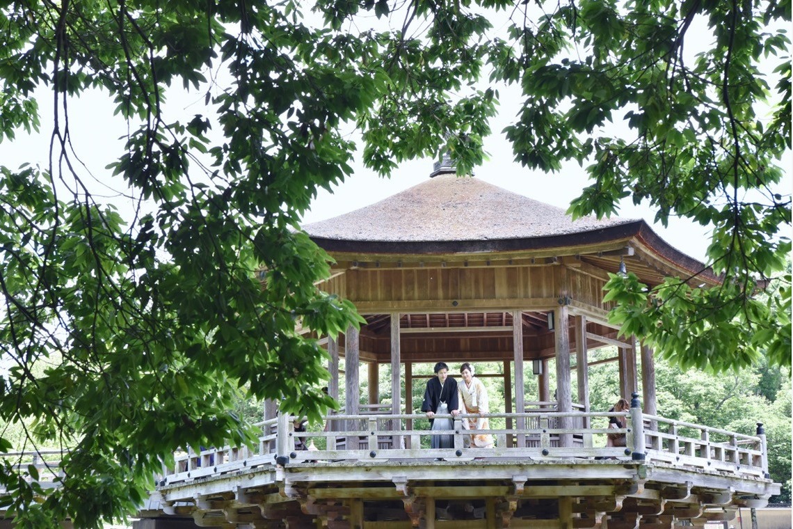 Photo of Pre Weddingphotoshoot at Nara with kimono in spring to summer taken by Kiki photo works