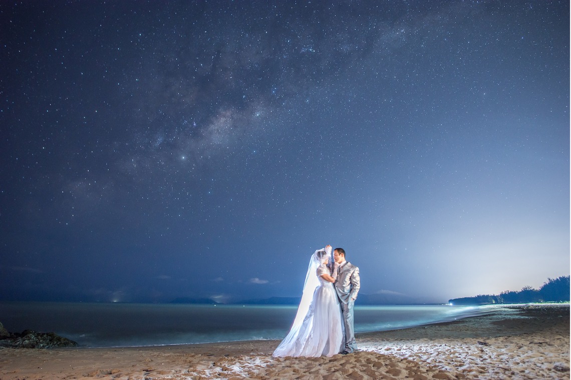 スマイルケアンズが撮影した「ケアンズの星空ビーチフォト」の写真