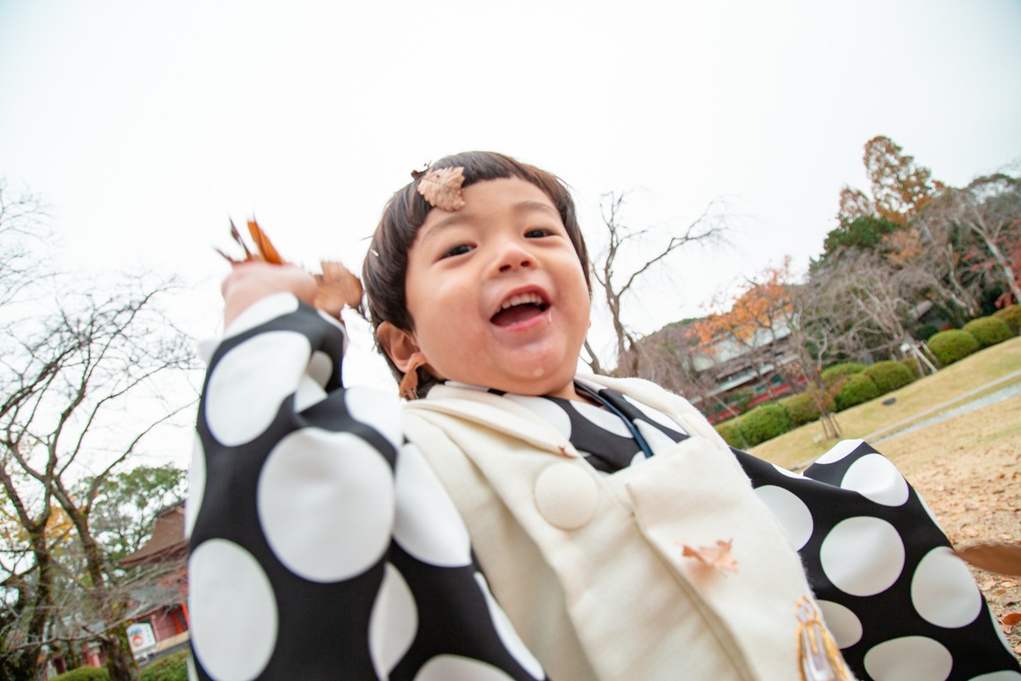 ゆのみふぉとが撮影した「七五三のお写真（人見知りの子供）」の写真