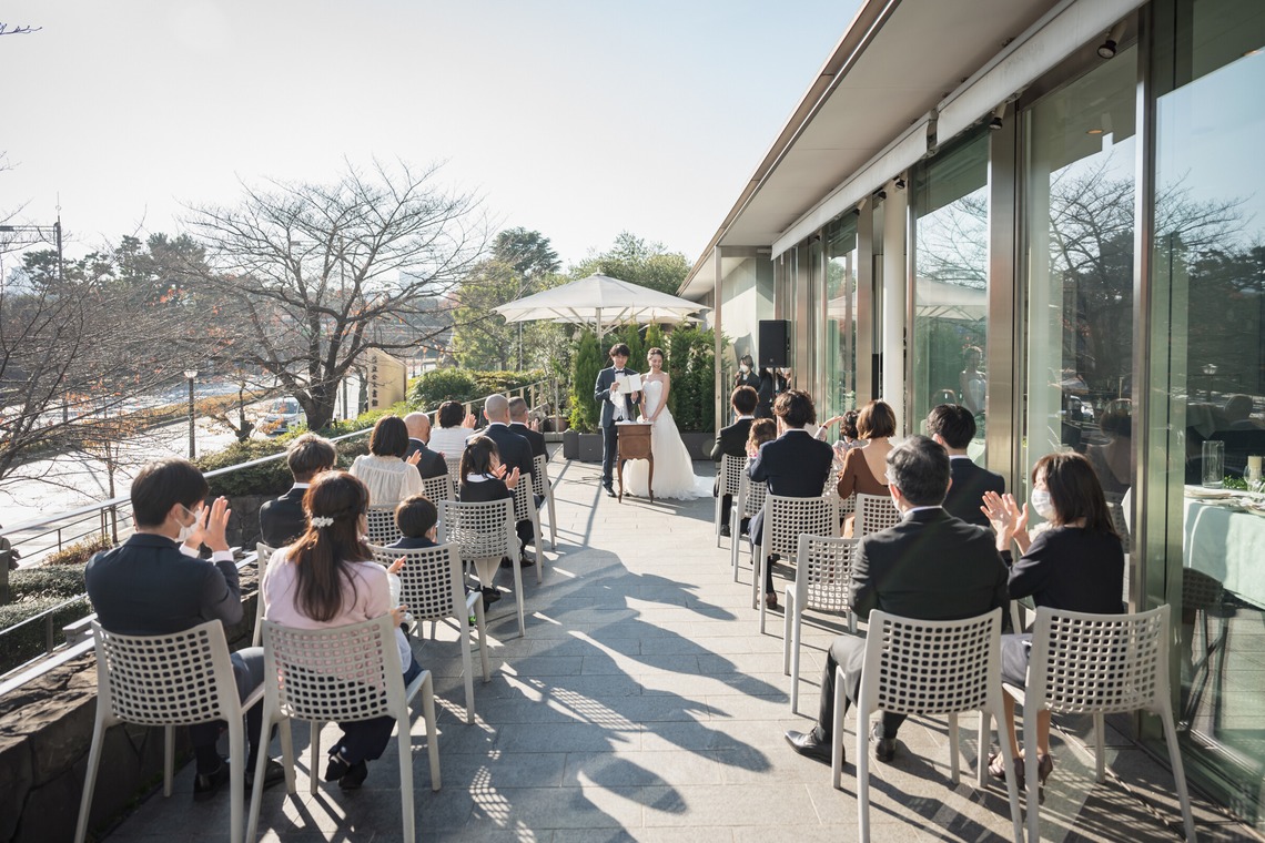 長濱崇が撮影した「ラー・エ・ミクニ　レストランウェディング」の写真