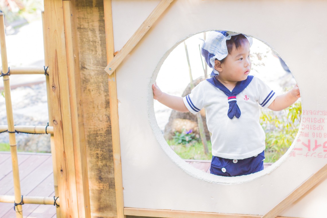 写真スペース　フォトラッシュが出張撮影した家族写真(キッズ,ベビーフォト)などが写った「山口ゆめ花博」の家族写真