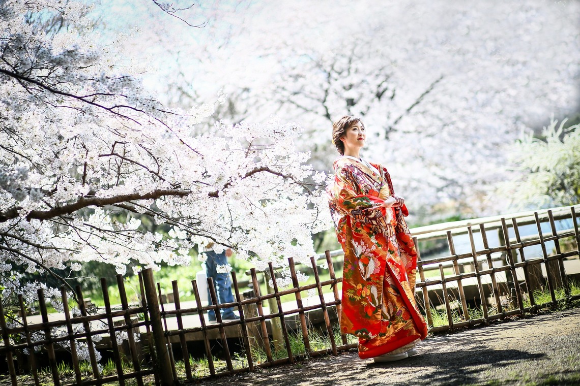 加倉井 規晃が撮影した「ロケーション・前撮り・公園・和装」の写真