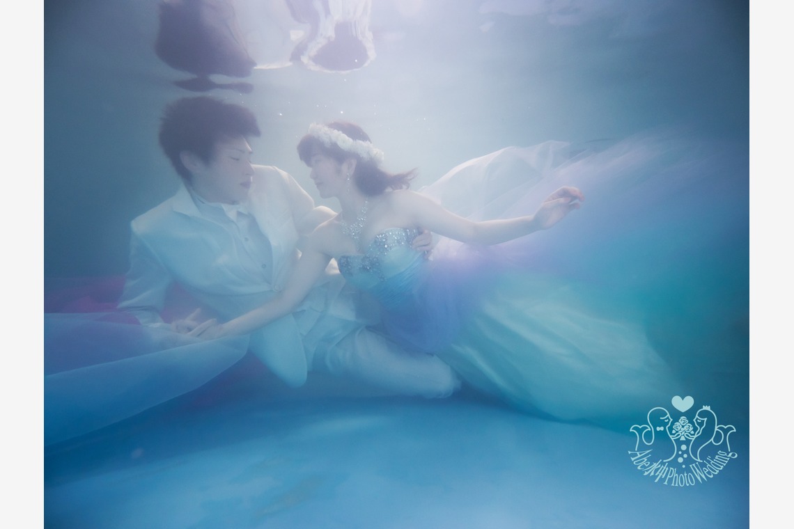 Abe水中フォトウェディング