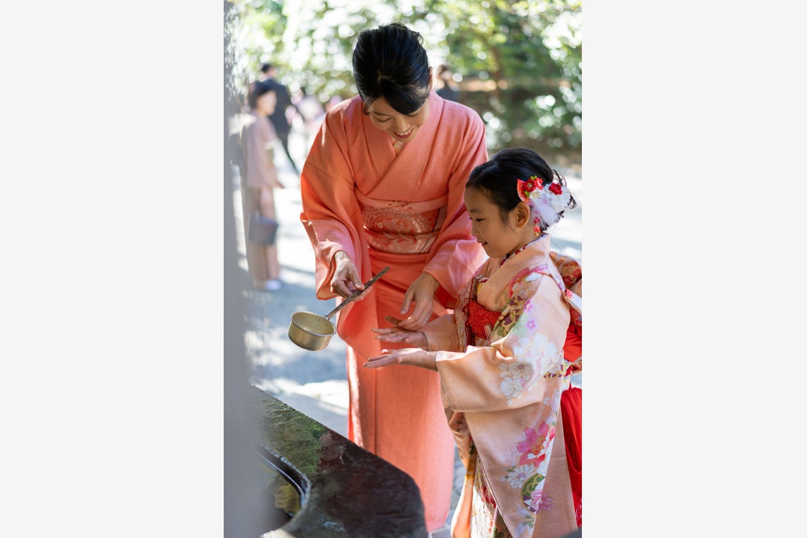 萩原　蔵志が出張撮影した家族写真(キッズ,ベビーフォト)などが写った「七五三のロケ撮影」の家族写真