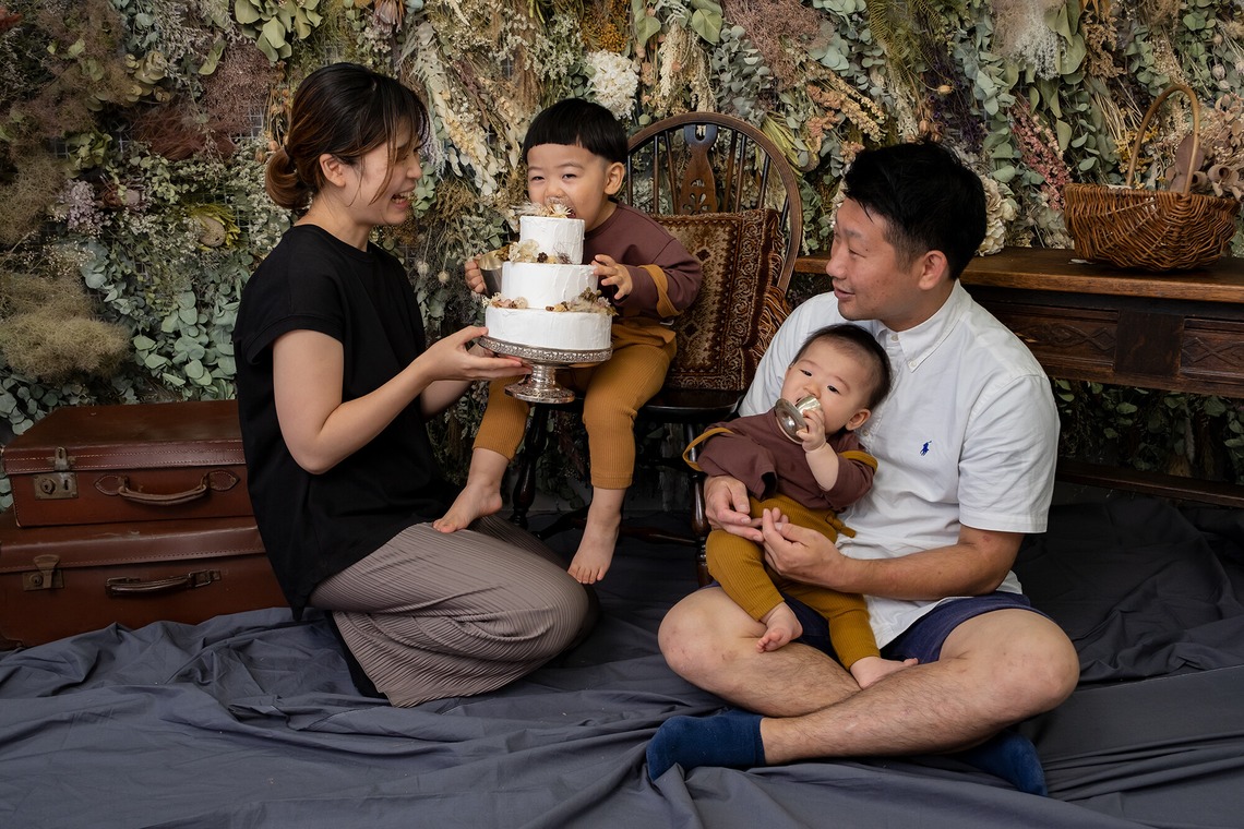 高夏写真店が撮影した「バースデーの記念写真」の写真