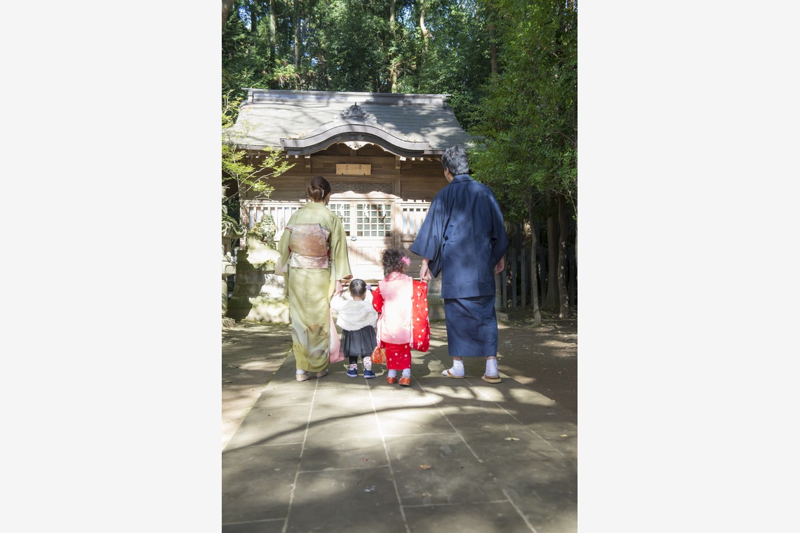 渡部写真事務所が出張撮影した家族写真(キッズ,ベビーフォト)などが写った「七五三撮影@宇都宮」の家族写真