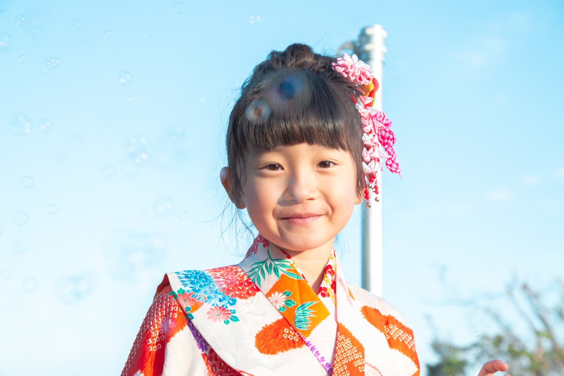 ゆのみふぉとが撮影した「七五三のお写真（人見知りの子供）」の写真